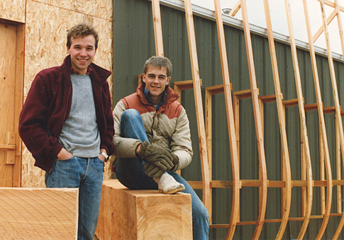 Me and Ken Beane at the start of Ark construction